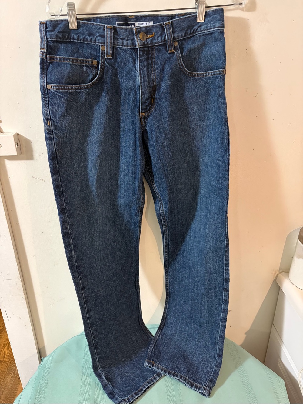 Carhartt Men's Indigo Relaxed Straight Jeans